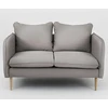 Customform Sofa, POSH WOOD 2 vietų, 89x145x90 cm, Pilka