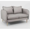 Customform Sofa, POSH WOOD 2 vietų, 89x145x90 cm, Pilka