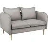 Customform Sofa, POSH WOOD 2 vietų, 89x145x90 cm, Pilka