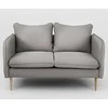 Customform Sofa, POSH WOOD 2 vietų, 89x145x90 cm, Pilka