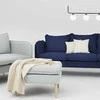 Customform Sofa, POSH WOOD 3 vietų, 89x205 cm, Rašalinė