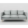 Customform Sofa, POSH WOOD 3 vietų, 89x205 cm, Platininė pilka