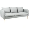 Customform Sofa, POSH WOOD 3 vietų, 89x205 cm, Platininė pilka