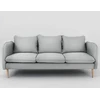 Customform Sofa, POSH WOOD 3 vietų, 89x205 cm, Platininė pilka
