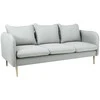 Customform Sofa, POSH WOOD 3 vietų, 89x205 cm, Platininė pilka