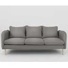 Customform Sofa, POSH WOOD 3 vietų, 89x205x90 cm, Pilka