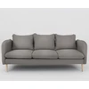 Customform Sofa, POSH WOOD 3 vietų, 89x205x90 cm, Pilka