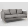 Customform Sofa, POSH WOOD 3 vietų, 89x205x90 cm, Pilka