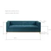 Customform Sofa, Skandinaviška, 82x151 cm, Anglies spalva