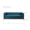 Customform Sofa, Skandinaviška, 82x151 cm, Anglies spalva