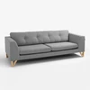 Customform Sofa, TOPIC, 88x162 cm, Juoda