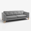 Customform Sofa, TOPIC, 88x162 cm, Juoda