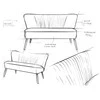 Customform Sofa, TOPIC WOOD, 210x88 cm, Plienas