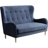 Customform Sofa, TOPIC WOOD, 88x162 cm, Deep Sea