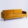 Customform Sofa, VERGAN, 212x88 cm, Juoda