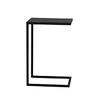 Customform Šonas stalas, LUPE METAL 30, 0.4x0.3x0.6 m, Juoda