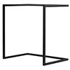 Customform Šonas stalas, LUPE METAL 60, 0.4x0.6x0.6 m, Juodas