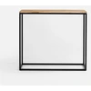 Customform Šoninis stalas, SIDER METAL, 0.5x0.7 m, Juodas