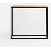 Customform Šoninis stalas, SIDER METAL, 0.5x0.7 m, Juodas