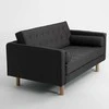 Customform Stalas, Obroos, 200x100 cm, Juodas