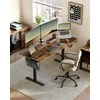 Songmics Reguliuojamo aukščio elektrinis stalas 60 x 160 x (72-120) cm