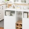 Sobuy Virtuvės sala Virtuvės spintelė Sideboard Baro stalas Sandėliavimo spintelė KNL07-WN