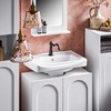 Sobuy Vanity Unit Vonios kambario baldai su 2 durimis BZR164-W