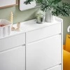 Sobuy Siaura batų spinta su 3 durelėmis Batų lentyna Prieškambario baldai FSR169-W