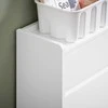 Sobuy Siaura batų spintelė su 3 durelėmis, batų lentyna, prieškambario baldai FSR169-W