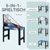 SPORTNOW 5-in-1 daugiafunkcis žaidimų stalas, įskaitant biliardą, stalo tenisą, hokį, krepšinį, šaudymą iš lanko, žaidimų stalas su priedais, lankas ir strėlės, 91 x 45,5 x 76 cm