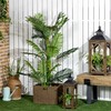 HOMCOM dirbtinė palmė Dirbtinis augalas Cemento užpildas 150 cm vidaus žalias
