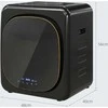 HOMCOM Mini Džiovintuvas su 6 programomis, LED jutiklinis ekranas, 4kg, iki 60 ℃, 800W, laisvai pastatomas, tvirtinamas prie sienos, ventiliuojamas, su apsauga nuo perkaitimo, ventiliuojamas drabužių džiovintuvas, juodas