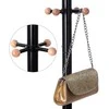 Songmics Juodo metalo skrybėlių stovas