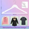 SONGMICS medinės pakabos, 50 vnt. rinkinys, pakabos iš masyvios medienos