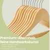 SONGMICS medinės pakabos, 10 vnt. rinkinys, pakabos iš masyvios medienos