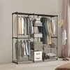 Songmics Kleiderschrank, Kleiderständer, Garderobenständer