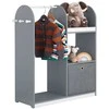 Drabužių stovas, SoBuy KMB40-HG, 97x35x108 cm, Pilka