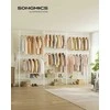 Songmics Drabužių lentyna iki lubų 33,5 x (240-353) x (208-310) cm