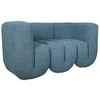 Dviejų vietų sofa Nua, 150 cm, mėlynas audinys
