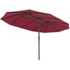 Songmics Dvigubas skėtis 460 x 270 cm su rankenėle ir apsauga nuo UV spindulių