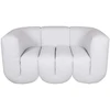Dvivietė sofa, Nua, šviesiai pilka–balta