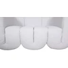 Dvivietė sofa, Nua, šviesiai pilka–balta