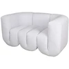 Dvivietė sofa, Nua, šviesiai pilka–balta