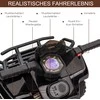 Homcom Mini elektrinis keturratis ATV LED priekinis žibintas 18-36 mėnesių vaikams 70 x 42 x 45 cm