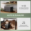 Kaitlentė Outsunny 30 litrų kompresorinis šaldytuvas, elektrinė šaldymo dėžė su LED ECO režimu, jungtimi, vėsinimo funkcija, šaldymo dėžė, termodėžė, mini šaldytuvas 12/230 V automobiliui, elektros lizdui, sunkvežimiui, stovyklavimui, juodas