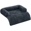 Songmics Feandrea šunų lovelė L Plush 95 x 85 x 16 cm tamsiai pilka