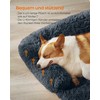 Songmics Feandrea šunų lovelė L Plush 95 x 85 x 16 cm tamsiai pilka