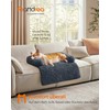 Songmics Feandrea šunų lovelė L Plush 95 x 85 x 16 cm tamsiai pilka