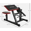 Sportnow Sporto treniruoklis, 105x95x80 cm, Juodas