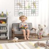 Fotelis Aosom Vaikiška fotelio sofa, 77x42x48 cm, pilka, medinis rėmas